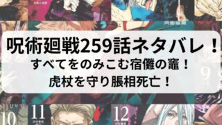 呪術廻戦259話ネタバレ最新話確定速報！すべてをのみこむ宿儺の竈！虎杖を守り脹相死亡！